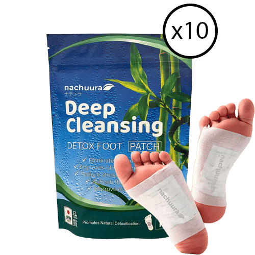 Nachuura Detox Foot Patches 10 Pack, Pain Relief, Improves Quality of Life and Sleep, 100% Natural