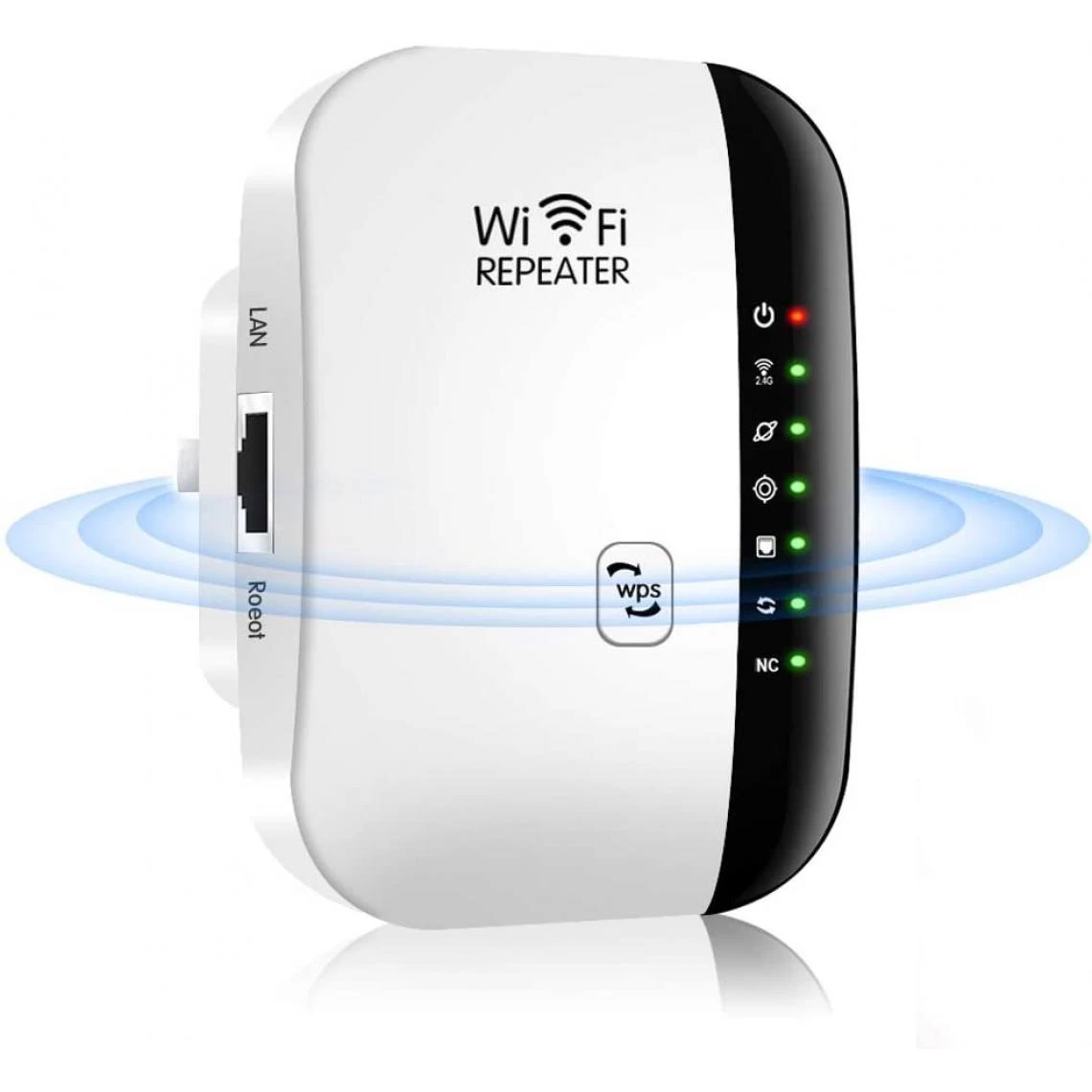WIFI BOOSTER, WIRELESS WIFI BOOSTER, WIFI RANGE EXTENDER, COMPATIBLE WITH ALL WIFI DEVICES - WIFI SUPERBOOST